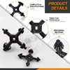 Rustark 2pcs 4 Way Chuck Key Wrench 4 in 1