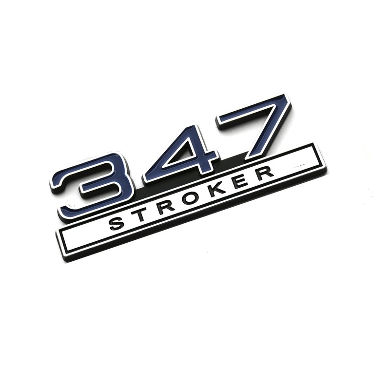 2pcs 347 Liter 5.7 Stroker Engine Emblems Badge 3D Decals