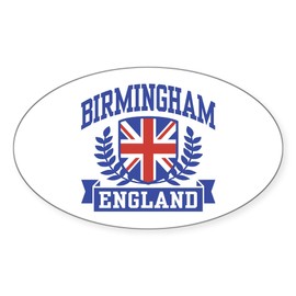 CafePress Birmingham England Oval Car Bumper Sticker