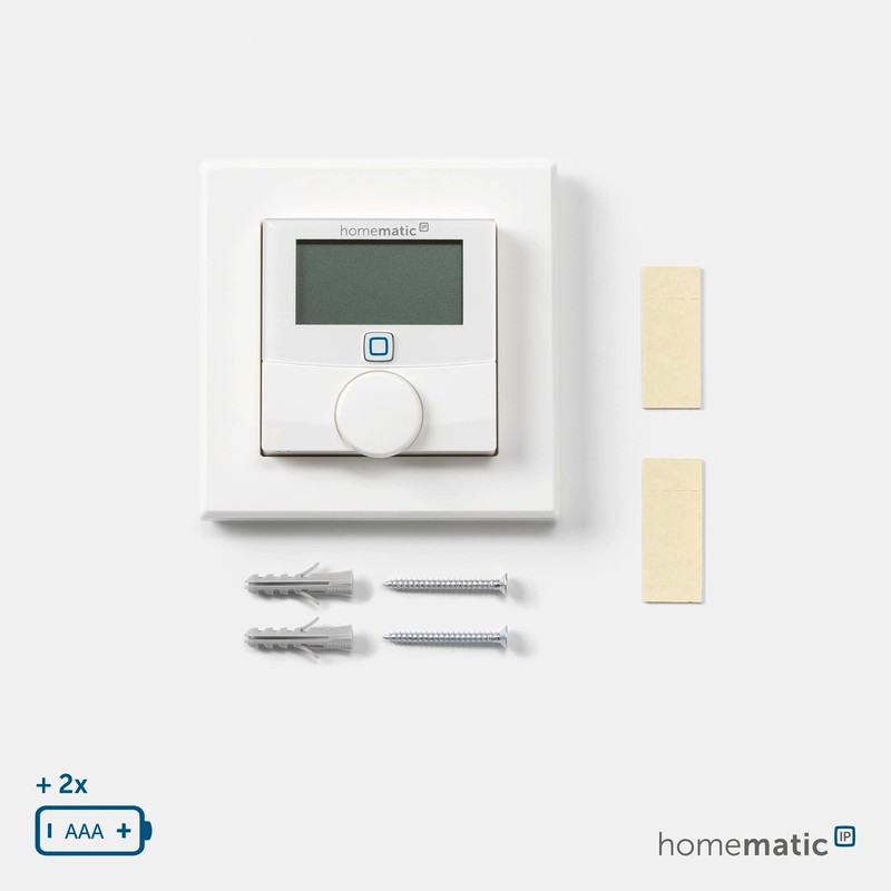 Homematic IP Smart Home Digital Wall Thermostat with Humidity Sensor,