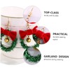KONTONTY Gold Christmas Garland Bell Earrings Stylish Dangle Earrings Design