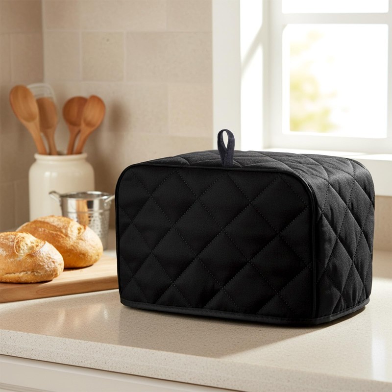 Toaster Cover 2 Slice, Polyester Fabric Quilted 11.81x7.5x7.9in Universal Size