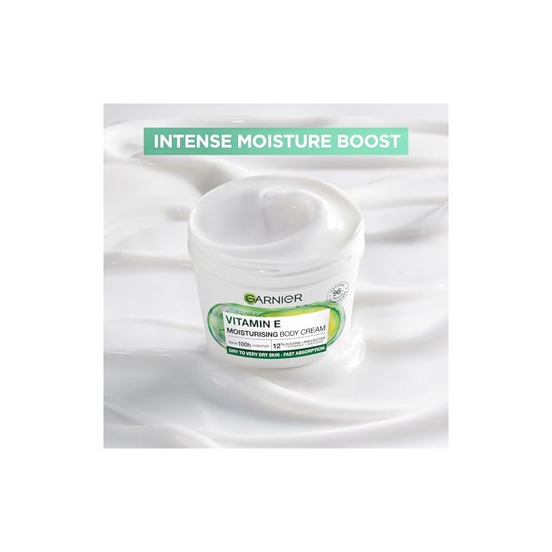Garnier Body Cream Vitamin E Avocado Moisturising Shea For Dry