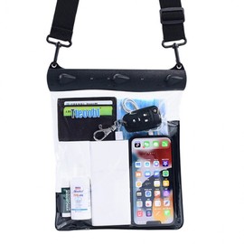 Large Capacity Waterproof Pouch Clutch Hip Sack Cross Bag IPX8 Grade White