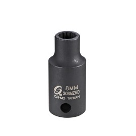 Sunex Tools - 3/8 DR. 8MM 12PT SEMI-DEEP IMPACT SOCKET