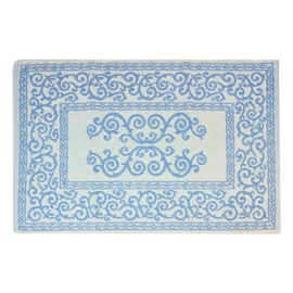 Casatessile Cotton Bath Rug Augusta Azzurro 60 x 90 cm