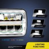 Nilight 7x6 5x7 45W Hi/Lo DRL LED Headlights Sealed Beam