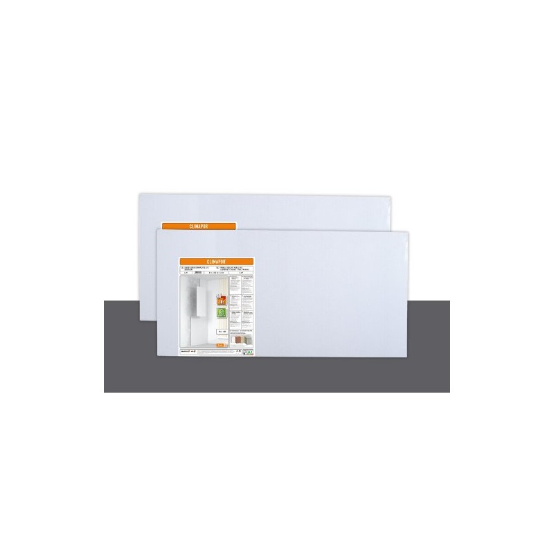CLIMAPOR Energy-saving insulation board primed, white, 1 x 0.5 m