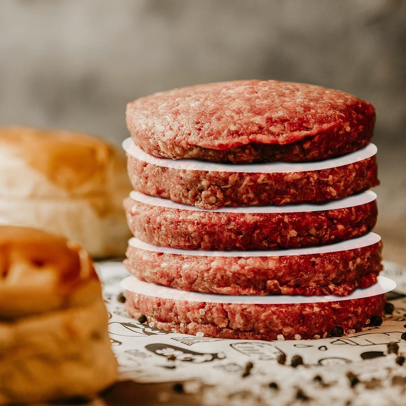 Jagowa 200PCS 12 cm Burger Paper Non-Stick Baking Paper Hamburger
