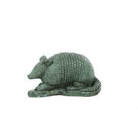 Solid Rock Stoneworks Armadillo Statue 7in Tall Indigo Stain