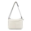 MFFOR Women's Shoulder Bag, Genuine Leather, Crossbody Bag, Many Pockets,