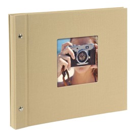 Goldbuch Screw Album with Window Cut-Out Bella Vista Pages with Glassine, 30 x 25 cm