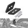NICECNC Black Passenger Foot Peg Relocation Brackets Aluminum Compatible with