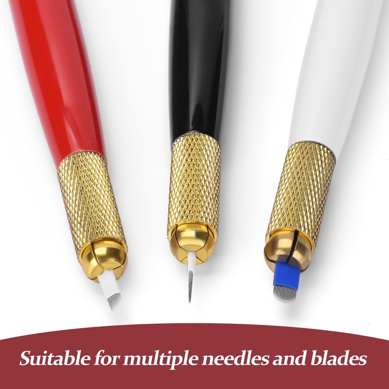 ATOMUS Microblading Pen Kit 3pcs Tattoo Eyebrow Manual Pen 10pcs
