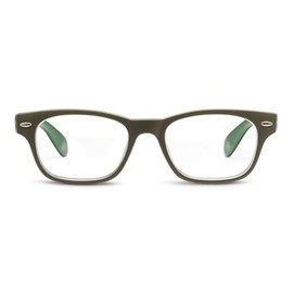 Peepers by PeeperSpecs Bellissima Focus-Green : 3502200 Square Blue Light Blocking Reading Glasses, 2