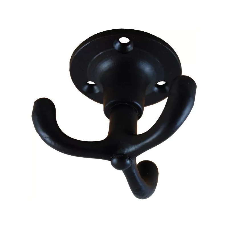 Antique Revelry Cast Iron Swivel Triple Ceiling Hook Set