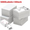 5000 4x 6 Fanfold Direct Thermal Shipping Labels for Zebra & Rollo 1000/Stack