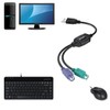Perixx PERIPRO-705 401 PS2 to USB Converter Adapter KVM Switch, USB IC Built-In