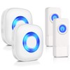 Wireless Doorbell with 2 Receivers 2 Buttons - PHYSEN Waterproof