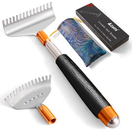 Back Scratcher Detachable Claws, Azymi Backscratchers for Adults Extendable Long Wood Handle/Massage Roller/Steel Wide Heads Body Scratcher Massager with Exquisite Pouch Box