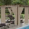 LORDTEX Indoor/Outdoor Curtains - Waterproof Tab Top Patio Curtains Sun