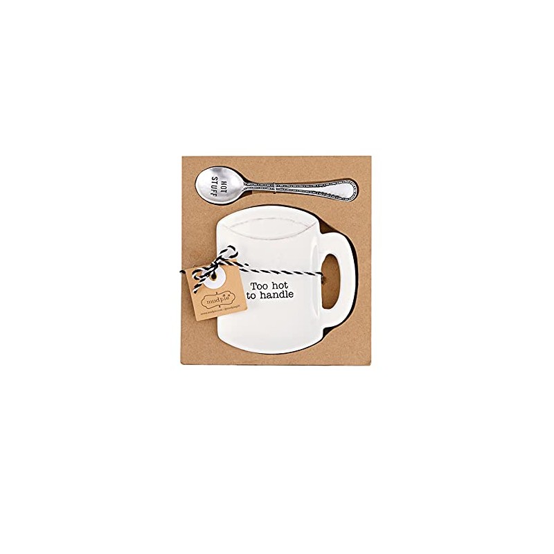 Mud Pie Home Kitchen Circa Coffee Break Coffee Mug Spoon