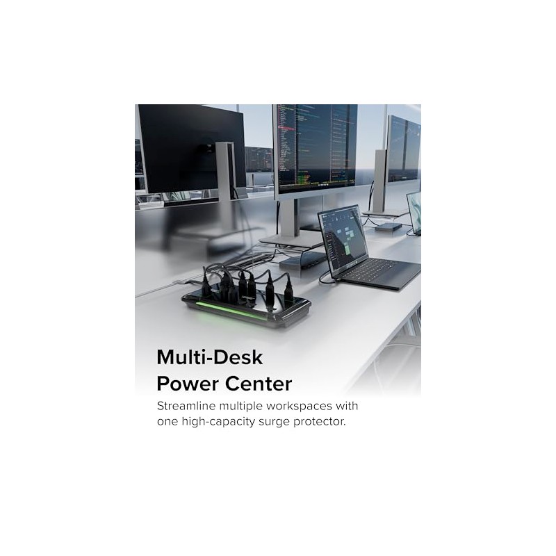 Plugable Regleta Protectora contra sobretensiones con USB y 12 Salidas