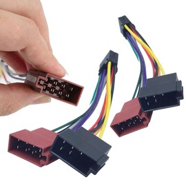 2 Pcs 16 polig Autoradio Kabelbaum ISO Radio Adapter für Pioneer DEH AVH MVH AVIC KFZ Aftermarket Stereo Radio ISO