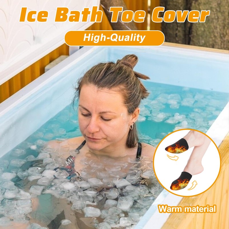2 Pairs Ice Bath Toe Warmers, Cold Plunge Toe Covers,