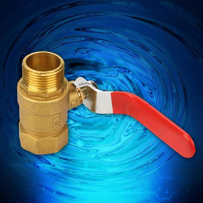 Ball Valve, 3/4"BSP DN20 Brass Pipe Ball Valve Male and