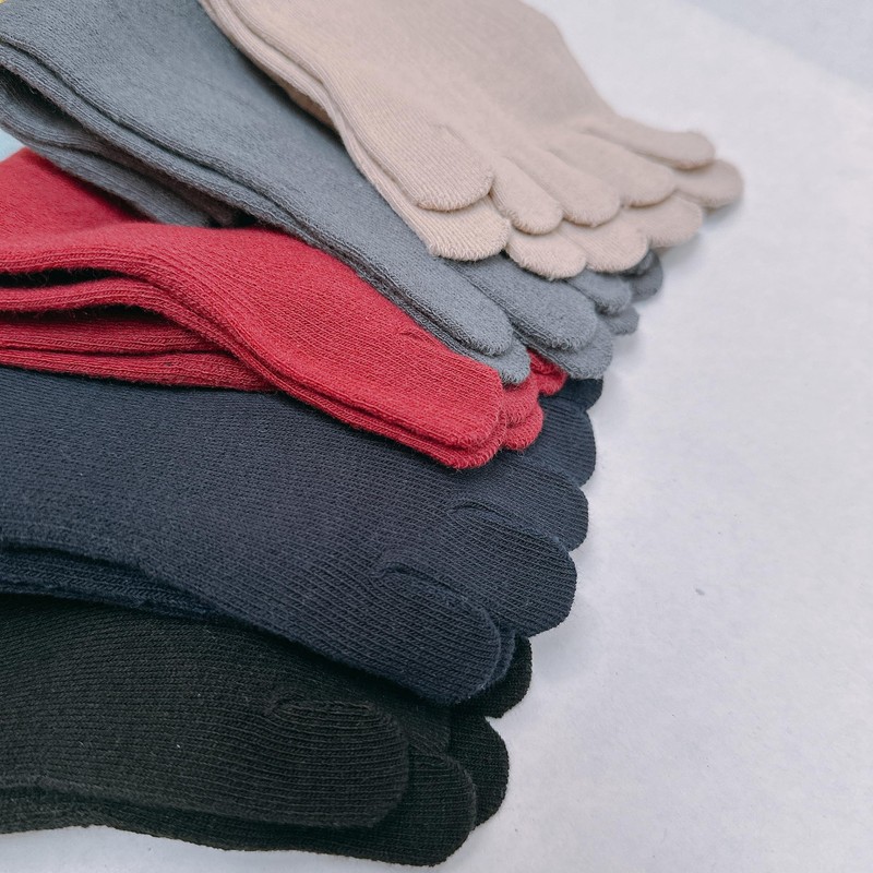 COUVER White Men's/Women's 5 Finger Toe Socks Ankle, Small (1