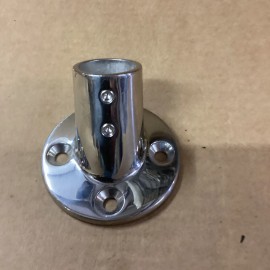 GRADY WHITE RAIL BASE FITTING 2-3/4" DIA. Base - 60 Degree - 316 Stainless *OEM*