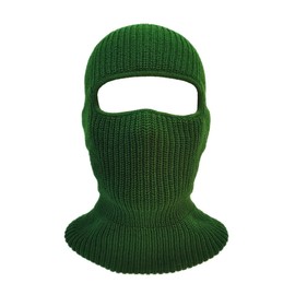 Fullsheild Merino Wool Balaclava Ski Mask Knitted Full Face Cover for Men Women Cold Weather Gear Skiing Black One Size
