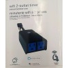 Westek Programmable Outdoor Plug-In Digital Wi-Fi Enabled Timer with 2-Outlets