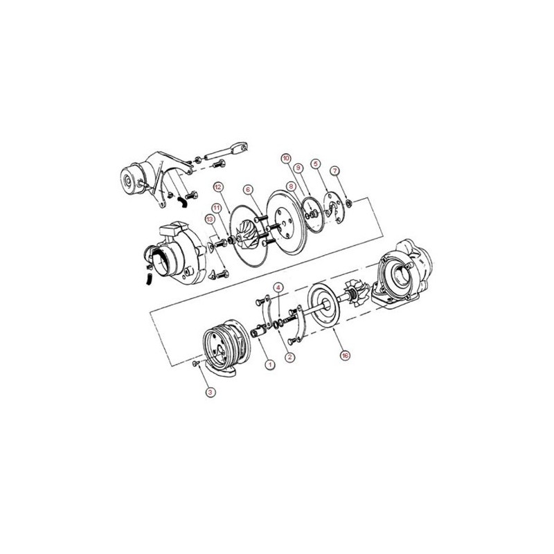 Turbo Rebuild Kit for SAAB 9-5 2.0 2.3 Garrett GT15