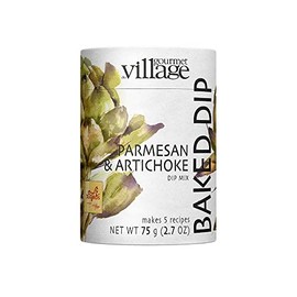 Gourmet du Village Parmesan & Artichoke Dip Mix Canister, Makes 5 Batches/Recipes, Total of 12.5 Cups