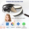 Zoruny 13" Low Profile Ceiling Fans with Lights and Remote,Dimmable