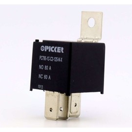 (x2) PC795-1C-C2-12S-N-X-2 | 5 Pin SPDT 12 VDC Coil, 80/60 Amp Switching, Maxi ISO Sealed Automotive Plug-in Relay with Metal Bracket