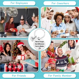 Ximalun 18 Pcs Thank You Gifts Colleague Leaving Retirement Gifts Keyring Appreciation Gifts for Employee Staff Team Coworker Thank You Gifts for Nurse Teacher Coach Mentor Social Worker