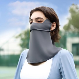 OHGOLF OH Balaclava Neck Gaiter with Ear Loops Scarf Bandana UPF 50+ Breathable Face Covers For Women and Men - Color: black, Size: One Size