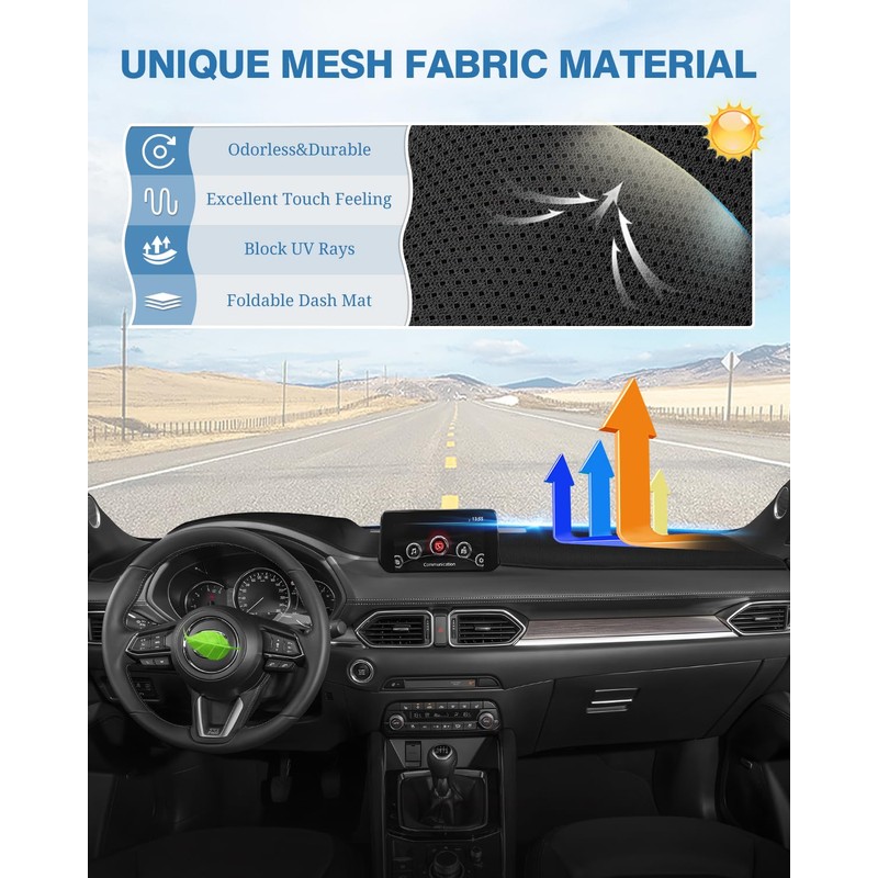 FIILINES - Funda para salpicadero para Mazda CX-5 CX5 2017-2024