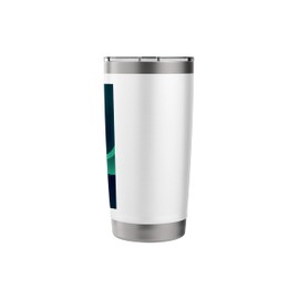 Green Minimalist Abstract Aesthetic Design Stainless Steel Insulated Tumbler