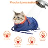 Catcan Breathable Mesh Anti Scratch Adjustable Cat Grooming Bag for