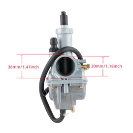 KLF220 Carburetor for KAWASAKI Bayou 220 KLF220 1988-1998,Bayou 250 KLF250 2003-2011 Replace#15003-1080 Carb with Air Filter and Fuel Gas Petcock Valve Switch