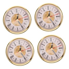 LALAFINA Inlaid Clock Head DIY Clock Insert Vintage Roman Numeral Design for Home Decor High Precision and Easy Installation Sturdy Material