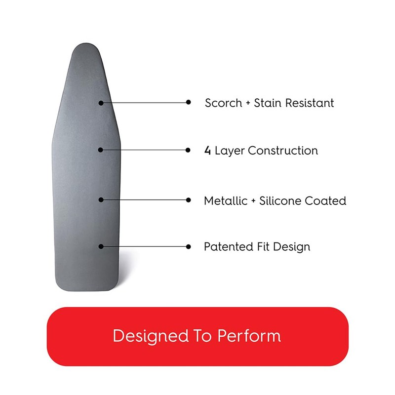 TIVIT Size 40X12 Premium Ironing Board Cover - Alumitek Coating,