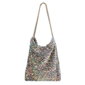 Meliyya Sequin Shopper Tote Bag Shoulder Bag Shiny Shoulder Bag Bag for College Party Everyday, B08150-bunt