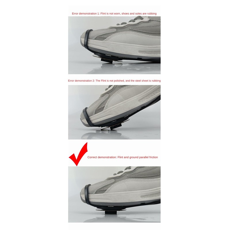 Outdoor Flint Skateboarding Bicycle Footbrake Spark Grinding Ground Motorcycle Sole