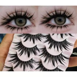 C. Doll 공연속눈썹 셀프 퍼포먼스 스팽클 금색 무대 메이크업 [G. 작은 악마 만화 눈] Performance False Eyelashes Self-Performance Spangle Gold Stage Makeup [G. Little Devil Cartoon Eyes]