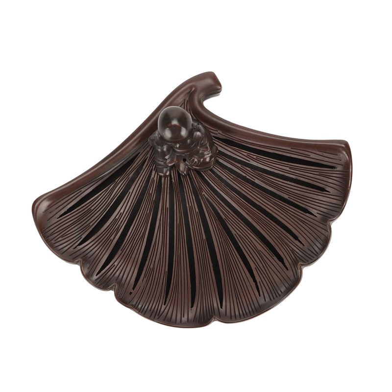 Ginkgo Leaf Incense Burner Antique Exquisite Zinc Alloy Incense Burner